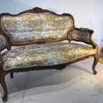 Banquette de face Louis XV