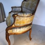 banquette Louis XV tissu Casamance